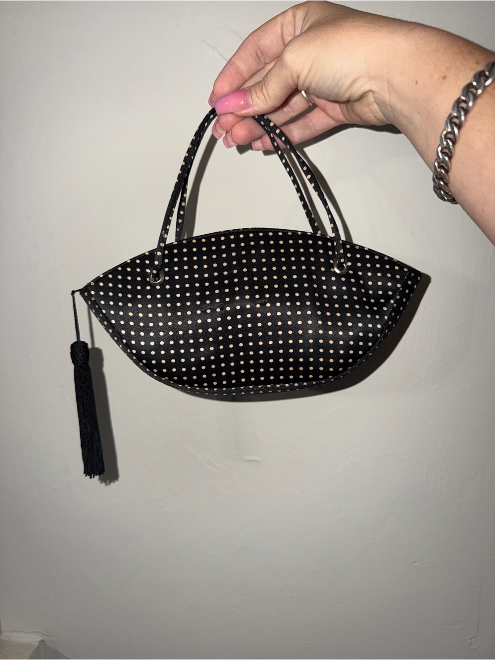 Vintage La Regale Polka Dot Mini Bag
vintage 90s/Y2K mini handbag by La Regale